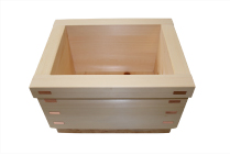 Hinoki Box Type Foot Bath Tub (Knotted)