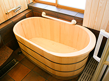 Japanese modern type wooden bath/ Hinoki bath