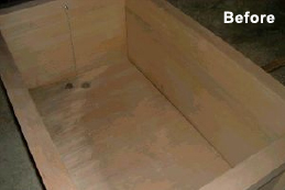 木風呂の修理例