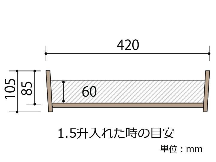 木曽さわらの寿司桶（飯切・飯台）42cm （1尺4寸）。約20人用です。