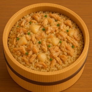 里芋と鶏肉のほっこり炊き込みごはん