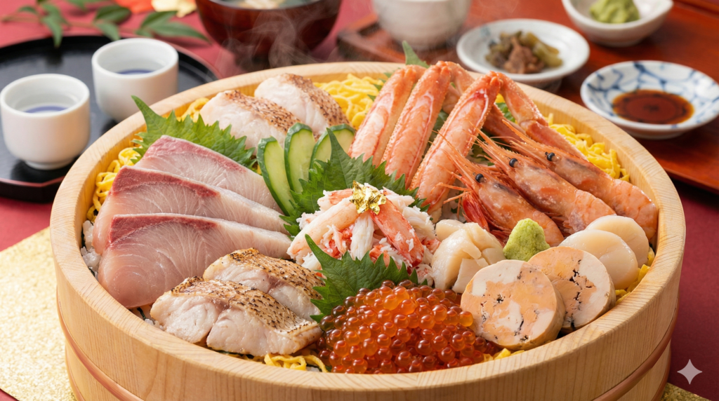 寿司桶ちらし寿司