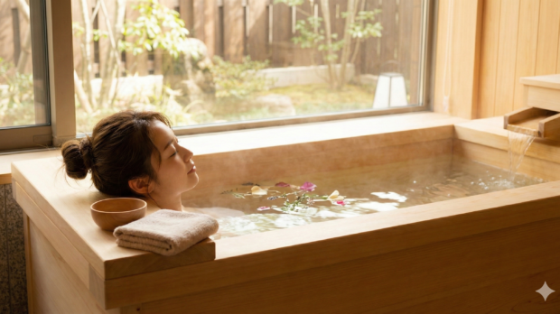 木風呂とアロマ5