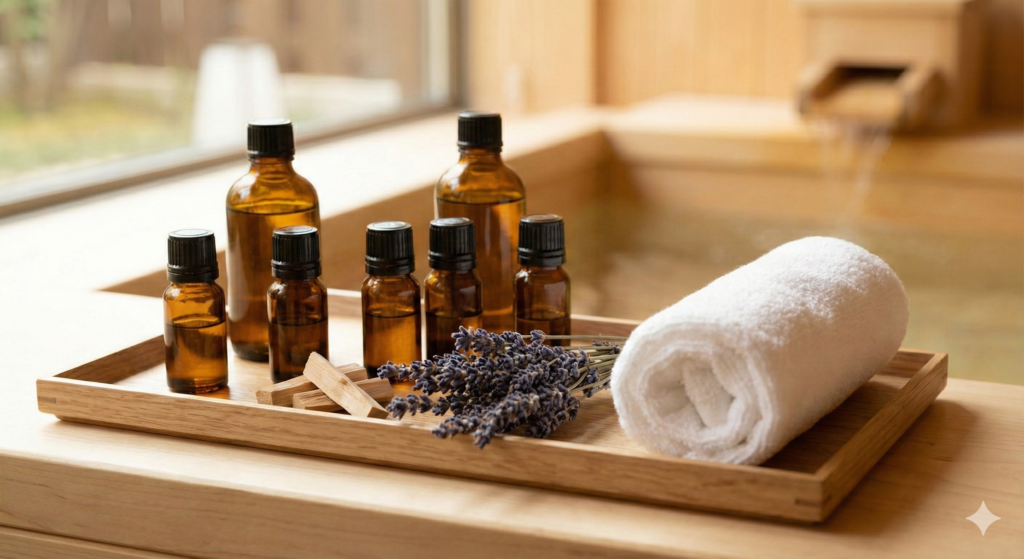 木風呂とアロマ3