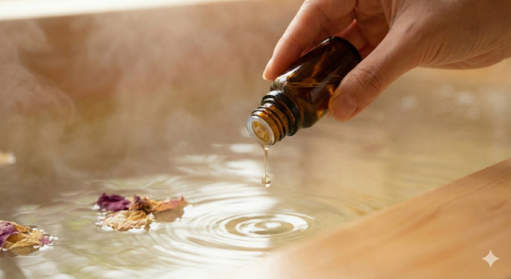 木風呂とアロマ4