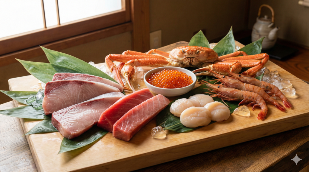 冬の旬の海鮮素材